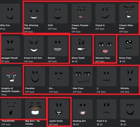 _ face roblox|roblox faces catalog.